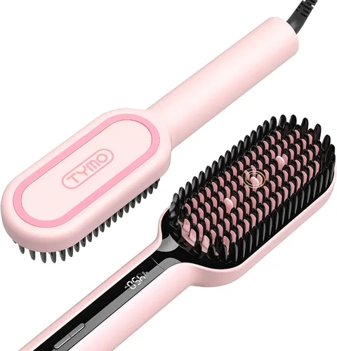 Vista 8 de TYMO Cepillo alisador de cabello – Cepillo alisador iónico Plus mejorado con cerdas densas, 16 temperaturas, doble voltaje Peine caliente