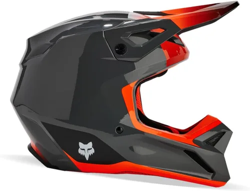 Vista 3 de Fox Racing Casco unisex para motocross V1, gris, XS
