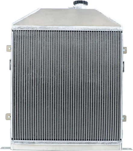 Vista 3 de Ventilador de aluminio de 4 filas para radiador compatible con Ford Coupe Super Deluxe 3.7L 1942-1948