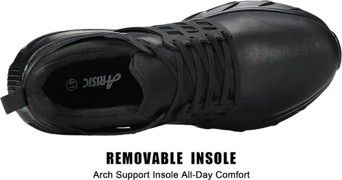 Vista 5 de ARISIC Non Slip Shoes for Men Food Service Waterproof Restaurant Men Work Shoes Comfort Slip on Sneakers Kitchen Chef Slip Resistant Food Service