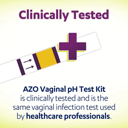 Vista 6 de AZO Probióticos urinarios y vaginales de doble protección 30 unidades + kit de prueba de pH vaginal 2 autopruebas