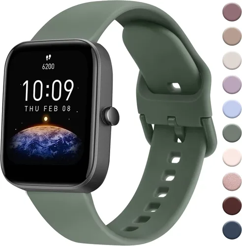 Vista 18 de Banda AK para Amazfit GTS 4 / GTS 4 Mini / GTS 3 / GTS 2 / GTS 2e / GTS 2 mini / GTS / GTR mini, correa deportiva de repuesto suave de 20 mm