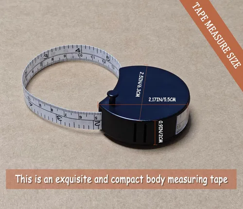 Vista 4 de Cinta métrica perfecta para el cuerpo, cinta telescópica automática de 60 pulgadas, cinta métrica retráctil de doble uso para cuerpo: cintura