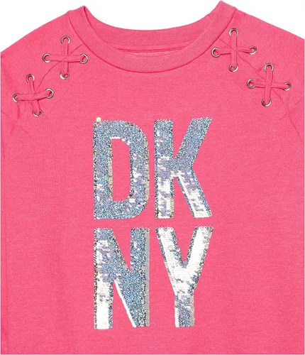 Vista 2 de DKNY Sudadera clásica y cómoda para niñas