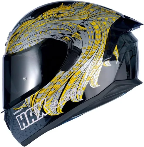 Vista 17 de HAX Obsidian Full Face Dual Visor Adult Motorcycle Helmet for Motorbike Street Bike with Pinlock Ready DOT Approved (Blaze Blue,XXL)