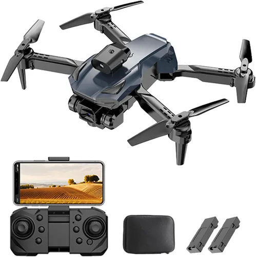Vista 11 de GoolRC Mini dron de control remoto, mini dron plegable con cámara dual 4K, cuadricóptero sin cabeza, motor sin escobillas, evitación de obstáculos
