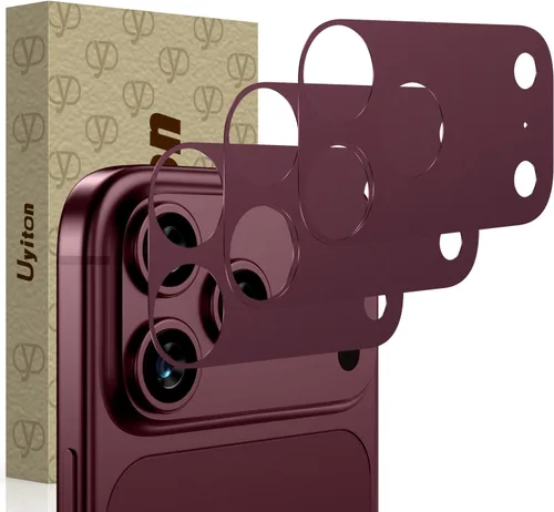 Vista 15 de Uyiton Paquete de 3 protectores de meseta de cámara para iPhone 18/17
