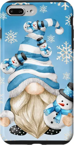 Vista 12 de Cute Winter Gnome Dad with Snowflake Decor and Snowman Case for iPhone 17