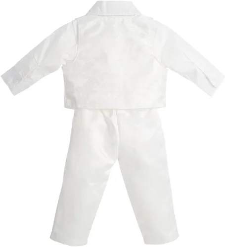 Vista 2 de Lito Angels Traje de bautizo para bebé y niño, de manga larga, floral, talla 3-18 meses