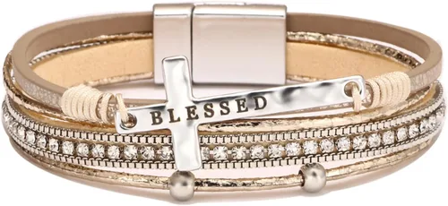 Vista 16 de Fesciory - Pulsera de leopardo para mujer, estilo bohemio de cuero multicapa con perlas de cristal