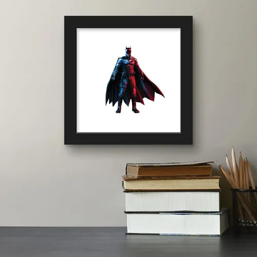 Vista 5 de Gallery Pops DC Comics The Batman - Arte de pared de Batman, versión enmarcada negra, 12 x 12 pulgadas