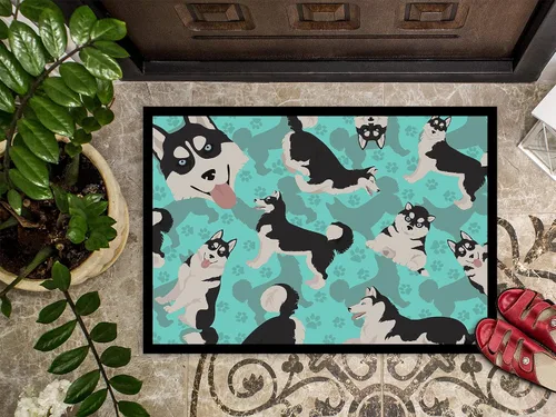 Vista 3 de Caroline's Treasures Alfombrilla para interior o exterior de Husky Siberiano 24x36