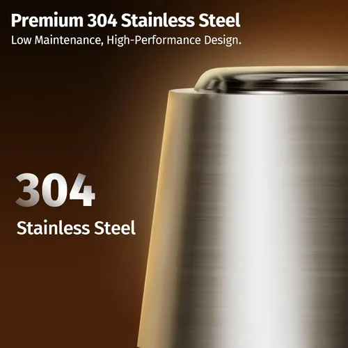 Vista 4 de East Oak Fuoco - Fogón de Mesa Sin Humo Bandeja de Cenizas 3 en 1 Fogón Portátil para Madera y Pellets Acero Inoxidable Quema 120% Más