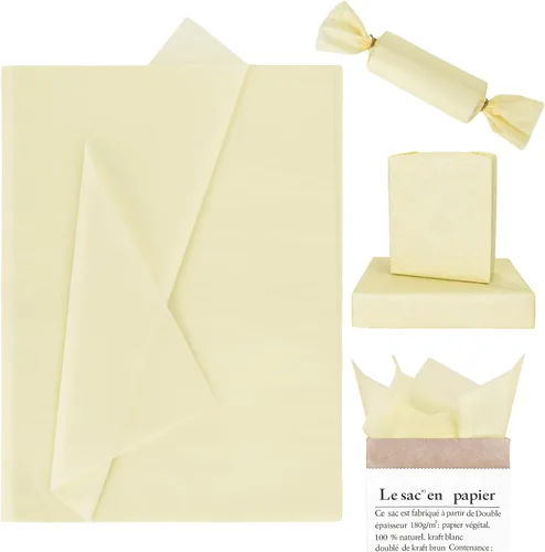 Vista 10 de Whaline 100 hojas de papel de seda azul polvoriento, color azul pastel, papel decorativo de arte decorativo para manualidades, embalaje, boda, Azul