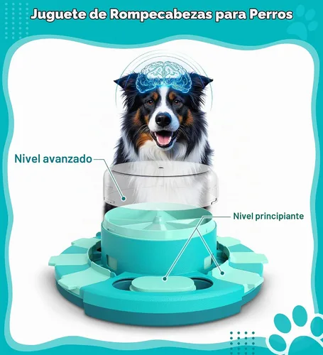 Vista 2 de Aluckmao Juguetes Rompecabezas para Perros, Dispensador de Golosinas, Estimulación Mental