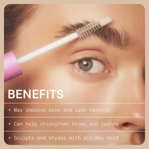 Vista 4 de The Skinny Confidential Suero para cejas y pestañas con péptido para cejas y pestañas – Refina tus cejas con sujeción durante todo el día – Suero