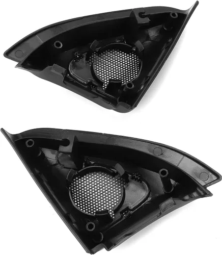 Vista 9 de Fydun 1 par de cubierta de altavoz de la puerta del coche de audio tweeter ajuste negro altavoz decoración reemplazo para 2003-2006