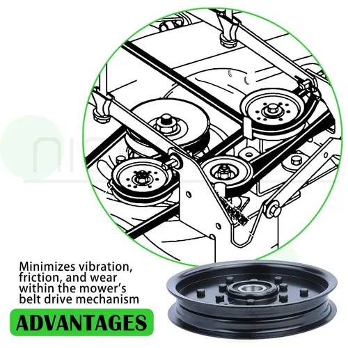 Vista 7 de AUC16698 Polea tensora para John Deere Z225 Z425 Z445 265 345 2-1 Paquete