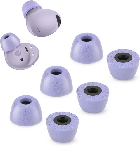 Vista 11 de Puntas de espuma viscoelástica para Samsung Galaxy Buds 2 Pro, sin dolor de silicona en las orejas, almohadillas de repuesto antideslizantes, cabe
