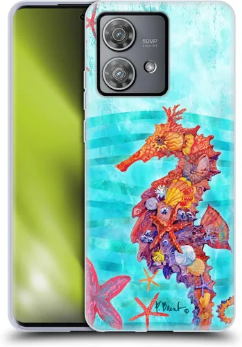 Vista 10 de Head Case Designs Officially Licensed Paul Brent Agate Mermaid Coastal Soft Gel Case Compatible with Motorola Edge 40 Neo 5G