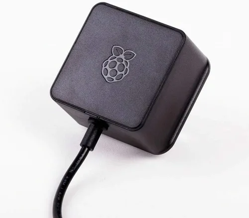 Vista 2 de Raspberry Pi Fuente de alimentación USB-C de 15W US - Negro