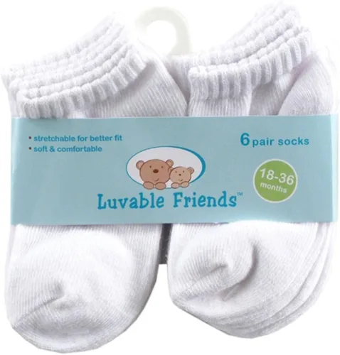 Vista 18 de Luvable Friends Conjunto de calcetines unisex para bebé recién nacido y bebé