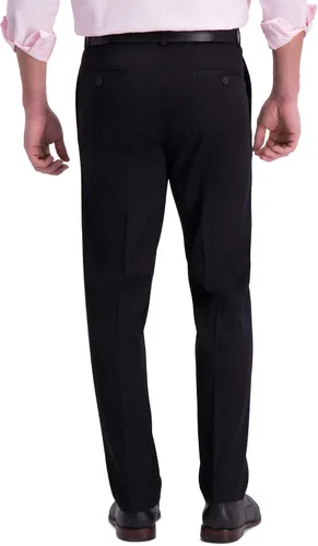 Vista 3 de Haggar Pantalón caqui prémium sin hierro para hombre Negro
