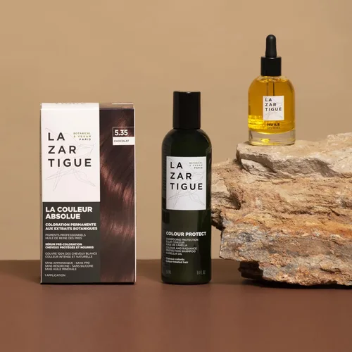 Vista 6 de Lazartigue La Couleur Absolue - Tinte permanente con extractos botánicos, color nutritivo y brillo, libre de amoníaco, PPD, resorcinol, aceites 7.00