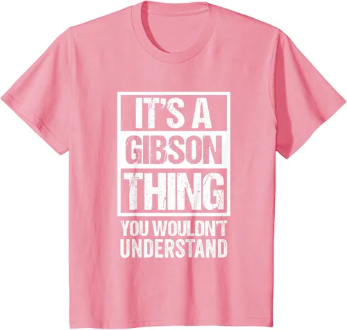 Vista 91 de It's A Gibson Thing You would Not Understand - Camiseta con nombre familiar, Negro, S