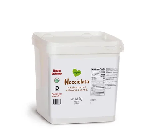 Vista 2 de Nocciolata Crema de avellanas orgánica clásica, 8.82 onzas
