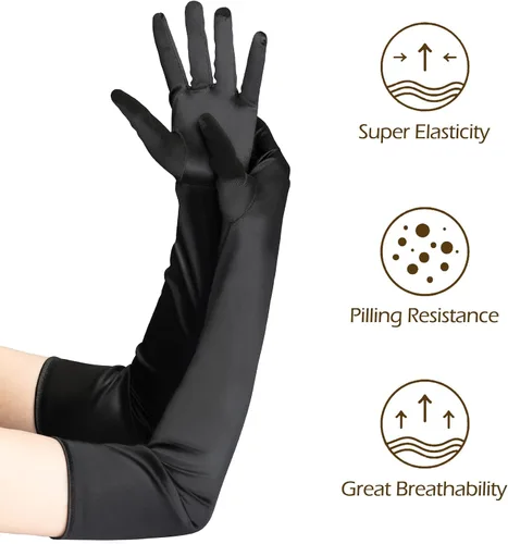 Vista 6 de Zivyes Audrey Hepburn Holly Golightly Breakfast at Tiffanys Costume Accessory Necklace Gloves Holder