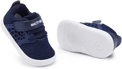 Vista 2 de BMCiTYBM Zapatos para caminar de malla transpirable para bebés, niños y niñas, ligeros, antideslizantes, para primeros pasos, 6, 9, 12, 18, 24 meses