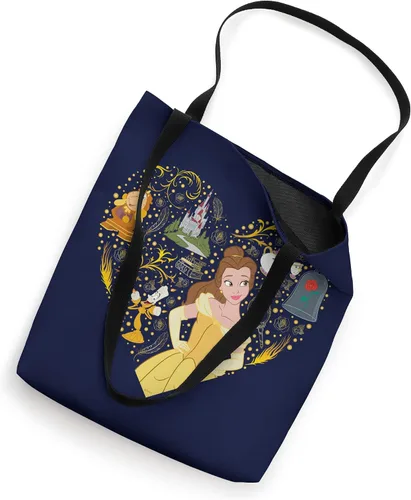 Vista 2 de Disney Princess Belle Enchanted Heart Bolsa de mano Blanco 16 pulgadas