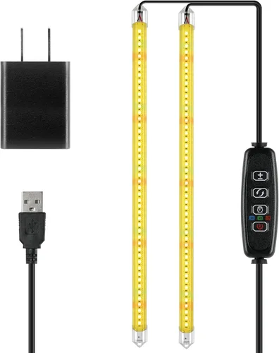 Vista 16 de iPower Luz LED de crecimiento con espectro completo para plantas de interior, cuello de cisne ajustable, 5 niveles regulables, 3 modos de Blanco