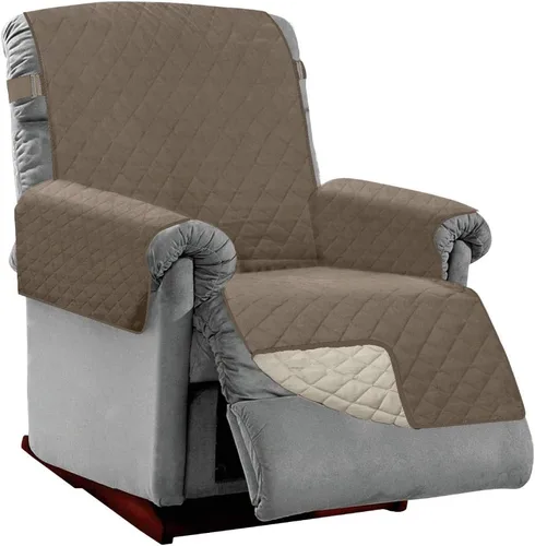 Vista 123 de Sofa Shield Funda de sofá con correa, reversible, resistente a las manchas y al desgarro, funda acolchada de microfibra, lavables, asiento de 62
