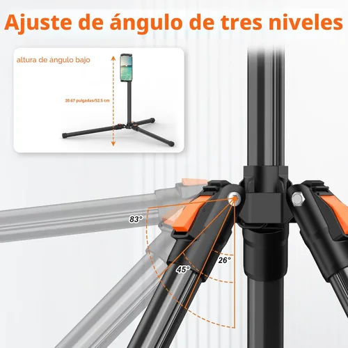 Vista 4 de XXZU trípode del soporte del piso de la tableta de 72in, tenedor