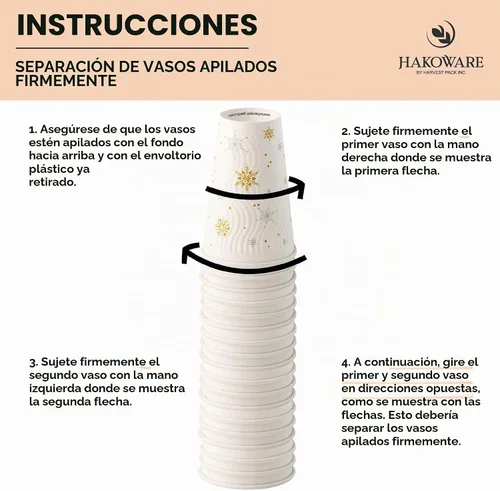 Vista 4 de Tazas de café desechables de Navidad de 12 oz con tapas Copo de nieve