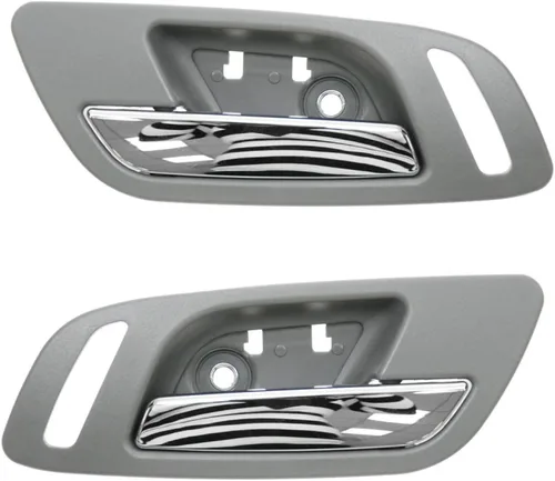 Vista 62 de TRQ Juego de 2 manijas de puerta interior trasera cromada y cachemira para Chevy GMC