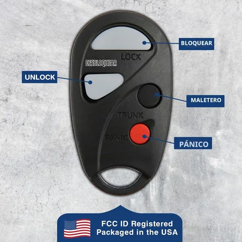 Vista 6 de Llavero de auto con control remoto para entrada sin llave, repuesto para NHVBU427 marca KeylessOption.
