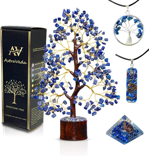 Vista 21 de Árbol de 7 chakras, árbol de la vida de cristal, árboles de Feng Shui, energía positiva, regalo de meditación, cristales y piedras, artículos