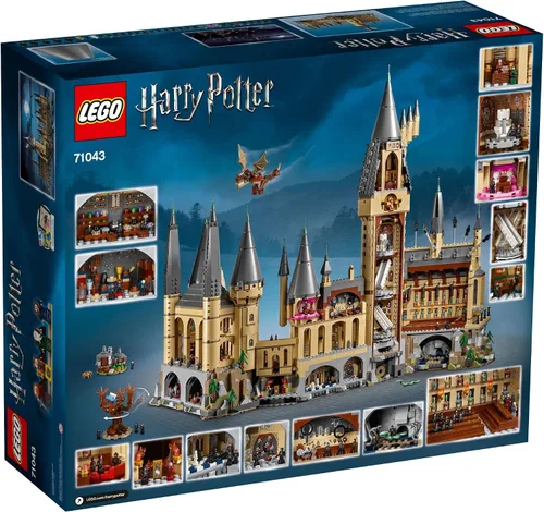 Vista 6 de LEGO Harry Potter Castillo de Hogwarts 71043 Set de Construcción - Kit de Modelo con Minifiguras, Incluye Varita, Barcos y Figura de Araña