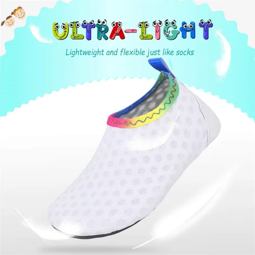 Vista 4 de storeofbaby Zapatos de agua para bebés, niños y niñas, calcetines acuáticos de secado rápido para natación, playa, piscina