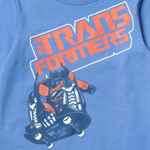 Vista 5 de Transformers Optimus Prime Bumblebee - Paquete de 2 camisetas para niños pequeños y grandes