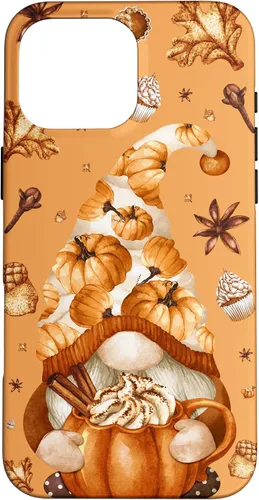 Vista 19 de Thanksgiving Gnome Love Pumpkin Spice Cute Fall Yall Pattern Case for iPhone 17