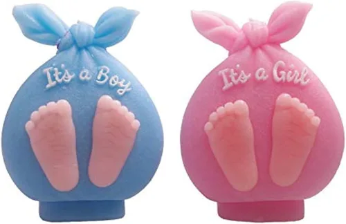 Vista 4 de Molde para velas de baby shower, molde de silicona para regalo de bebé, velas de jabón, pasteles de cumpleaños, moldes de fondant de chocolate