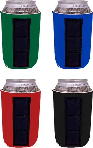 Vista 24 de Enfriador de latas magnéticas en blanco (paquete de 10, varios)