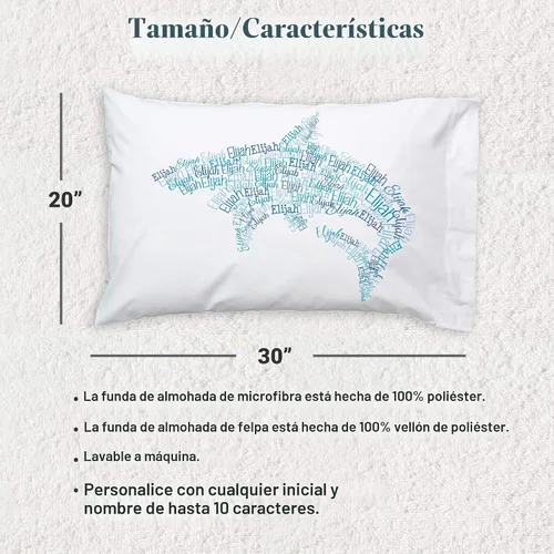 Vista 3 de Let's Make Memories Name Art - Funda de almohada, personalizada con nombre, hora de la siesta/hora de acostarse, mariposa