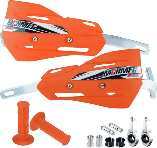 Vista 9 de Paramanos de moto de cross con empuñaduras, protectores de mano de motocicleta de 7/8 pulgadas y 1 1/8 pulgadas para cuatrimoto, soporte universal