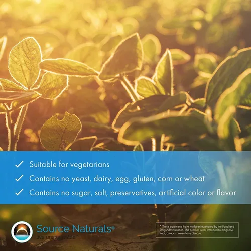 Vista 5 de Source Naturals Mega Strength Beta Sitosterol 375mg - 120 Tabletas