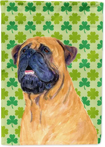 Vista 280 de Caroline's Treasures SS4442GF Affenpinscher Bandera de jardín con retrato de trébol del día de San Patricio para buzón, bandera decorativa